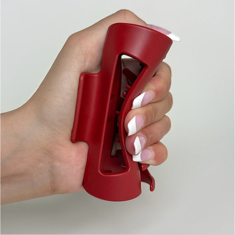 Durable claw clip with gentle silicone texture