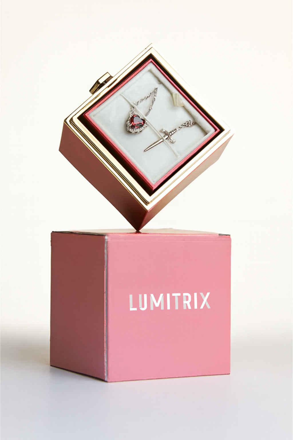 Lumitrix™ Heart and Sword Necklace