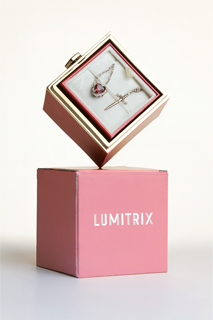 Lumitrix™ Heart and Sword Necklace
