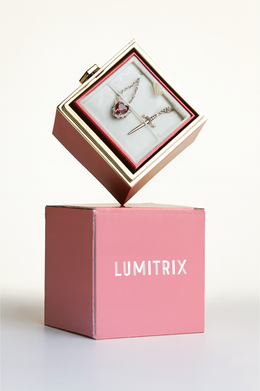 Lumitrix™ Heart and Sword Necklace