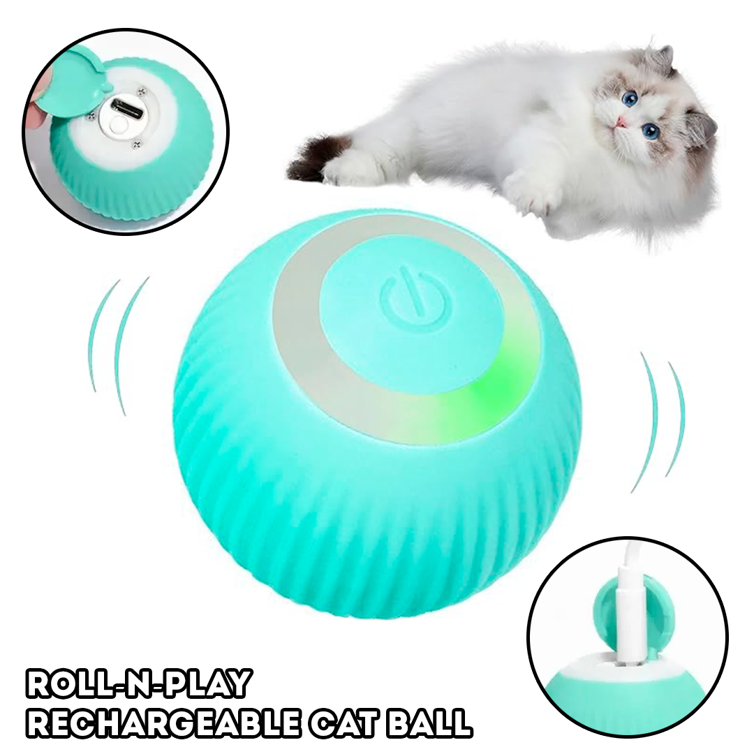 Roll-N-Play Rechargeable Cat Ball